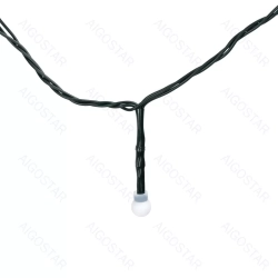 Niskonapięciowe lampki choinkowe małe mleczne kulki 50led Zimne 5m+3m